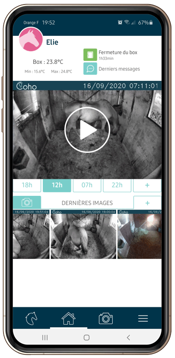 Coho Application suivi cheval